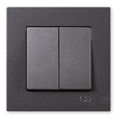 GÜNSAN - Günsan Eqona Metalik Füme Komitatör (İkili Anahtar) - Çerçevesiz