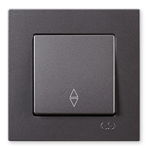 GÜNSAN - Günsan Eqona Metalik Füme Vavien Anahtar - Çerçevesiz