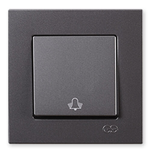 GÜNSAN - Günsan Eqona Metalik Füme Zil Butonu - Çerçevesiz