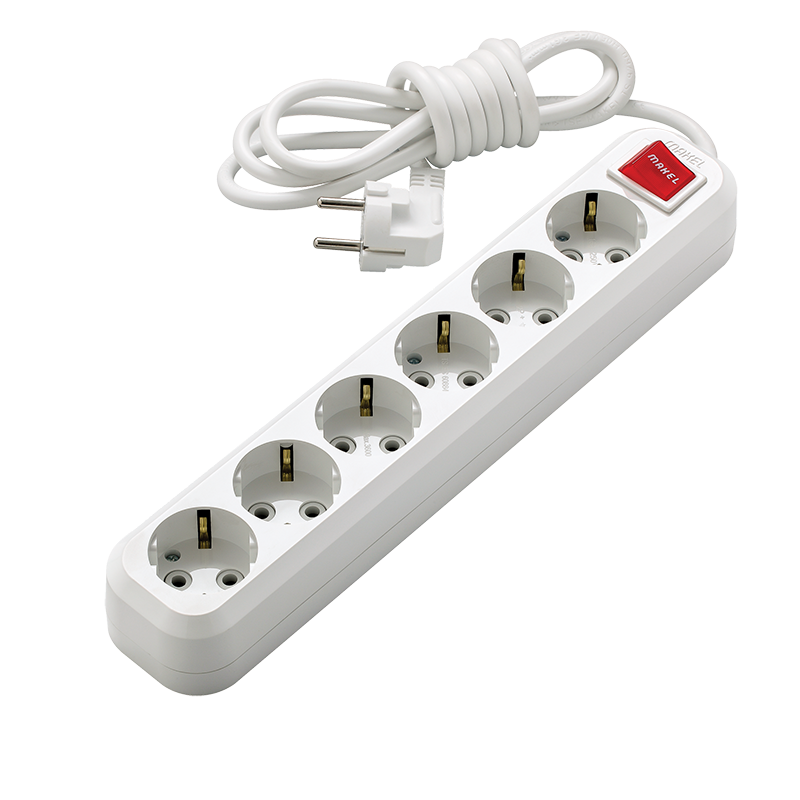 MAKEL - Makel Altılı Topraklı Anahtarlı Grup Priz 3 Mt Uzatma Kablosu MAKEL - Makel Altılı Topraklı Anahtarlı Grup Priz 3 Mt Uzatma Kablosu