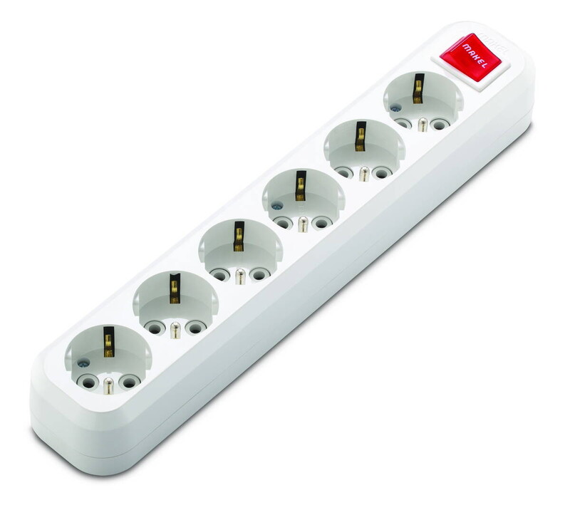 MAKEL - Makel Altılı Topraklı Anahtarlı UPS Grup Priz MAKEL - Makel Altılı Topraklı Anahtarlı UPS Grup Priz