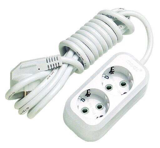 MAKEL - Makel İkili Topraklı Grup Priz 5 Metre Uzatma Kablolu MAKEL - Makel İkili Topraklı Grup Priz 5 Metre Uzatma Kablolu