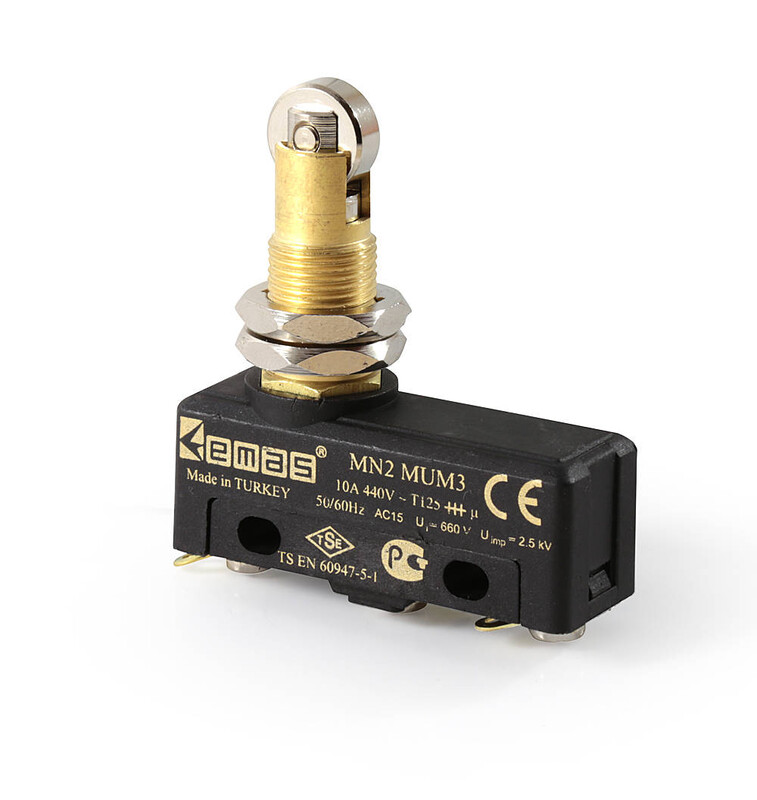 EMAS - Emas Tip 2 Plastik Pimli Eksene Parelel Metal Makaralı Mini Switch