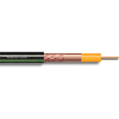 REÇBER - Reçber RG 11 U/6 PHY-PVC Koaksiyel Uydu Kablosu 307062G (1 metre) REÇBER - Reçber RG 11 U/6 PHY-PVC Koaksiyel Uydu Kablosu 307062G (1 metre)