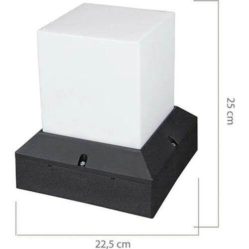 ZERPA - Zerpa Sade Küp Armatür Set Üstü Siyah ZERPA - Zerpa Sade Küp Armatür Set Üstü Siyah