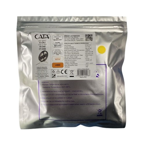 Silikonsuz 10 Çip Şerit Led - Amber Silikonsuz 10 Çip Şerit Led - Amber