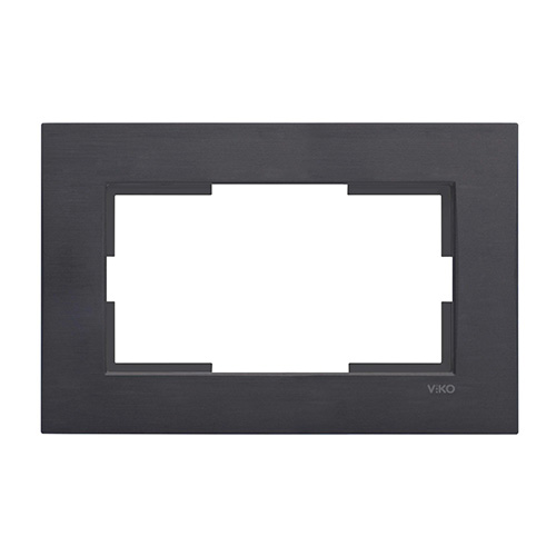 VIKO - Viko Novella Siyah İkili Priz Çerçevesi VIKO - Viko Novella Siyah İkili Priz Çerçevesi