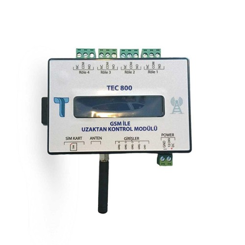 TECIMM - Tecim TEC-800 GSM Uzaktan Kapı Kontrol Modülü 4 Röleli TECIMM - Tecim TEC-800 GSM Uzaktan Kapı Kontrol Modülü 4 Röleli