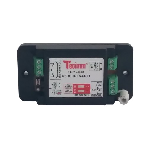 TECIMM - Tecimm 880 RF Evrensel Alıcı Kartı TECIMM - Tecimm 880 RF Evrensel Alıcı Kartı