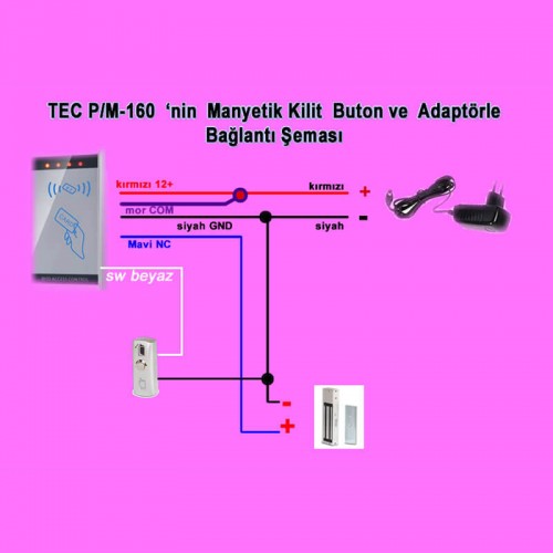 Tecimm Tec K280M Manyetik Kilit 280 Kg Tecimm Tec K280M Manyetik Kilit 280 Kg