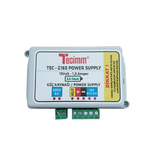 TECIMM - Tecimm G-160 12V 1,3 Amper Li-İon Güç Kaynağı TECIMM - Tecimm G-160 12V 1,3 Amper Li-İon Güç Kaynağı