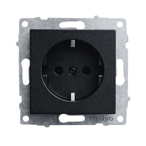 OVIVO - Ovivo Siyah Topraklı Priz
