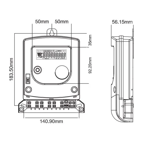 Luna Trifaze Elektrik Sayacı 
