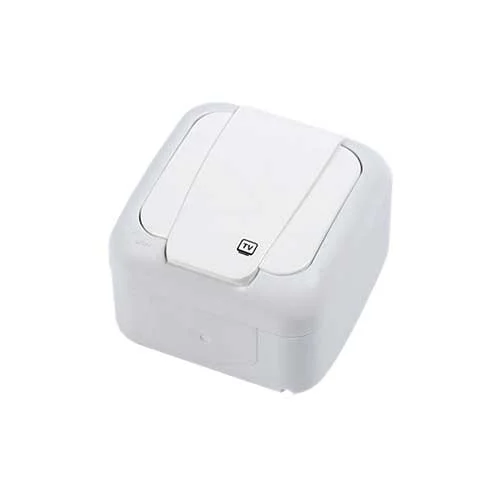 VIKO - Viko Palmiye Sıva Üstü Geçişli TV Prizi Beyaz VIKO - Viko Palmiye Sıva Üstü Geçişli TV Prizi Beyaz